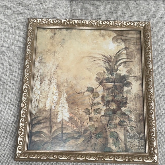 None Other - Gold Framed Botanical Wall Art